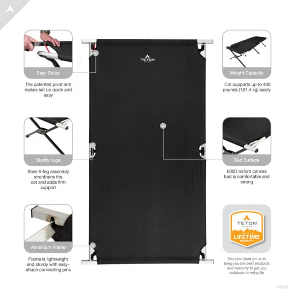 Camp Cot with Pivot Arm (Adventurer & Universal) - Image 11