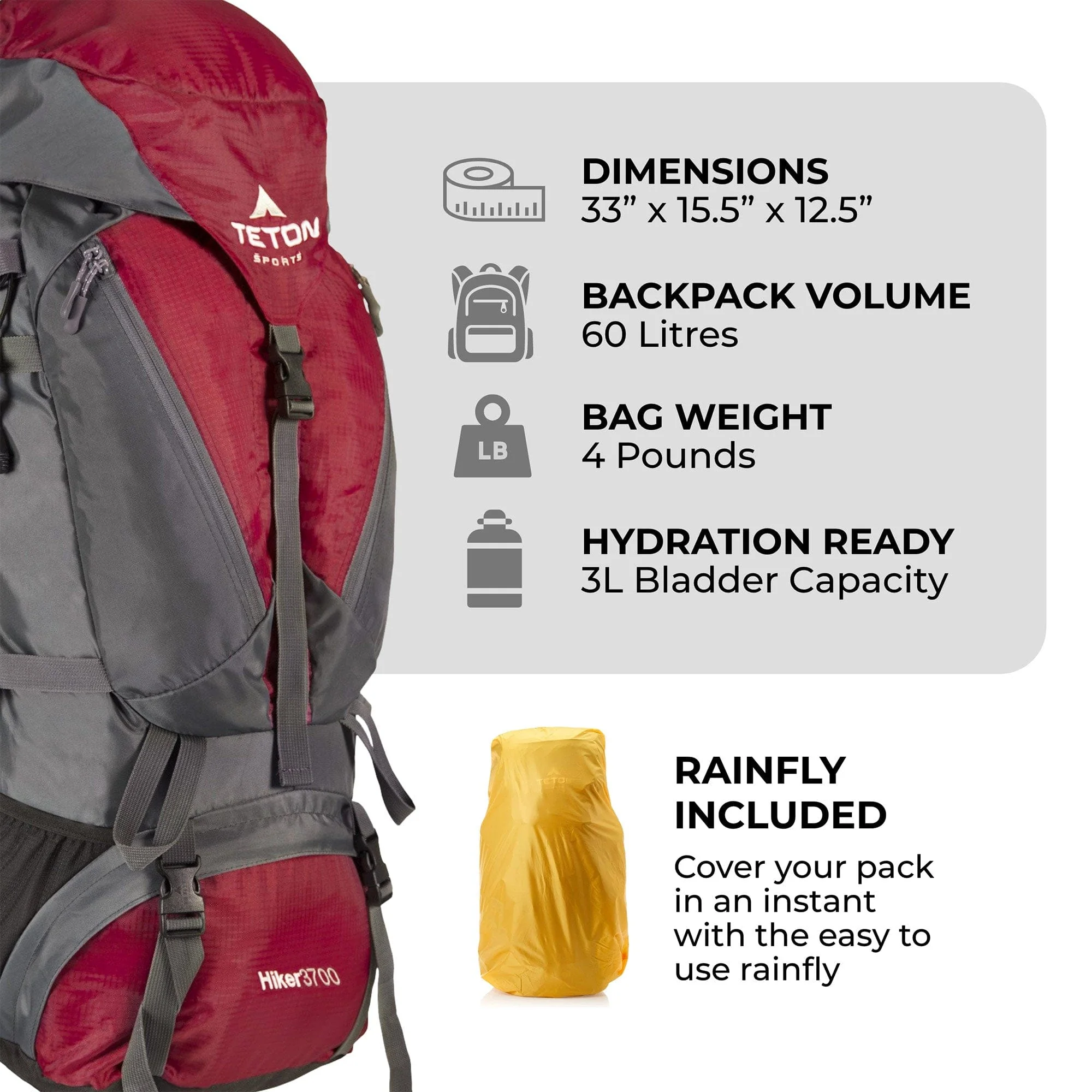 Hiker 3700 Backpack - Image 12