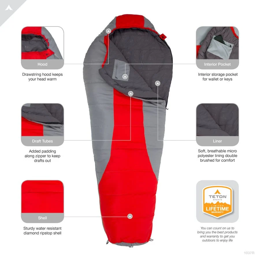 Tracker 5°F Mummy Bag - Image 7